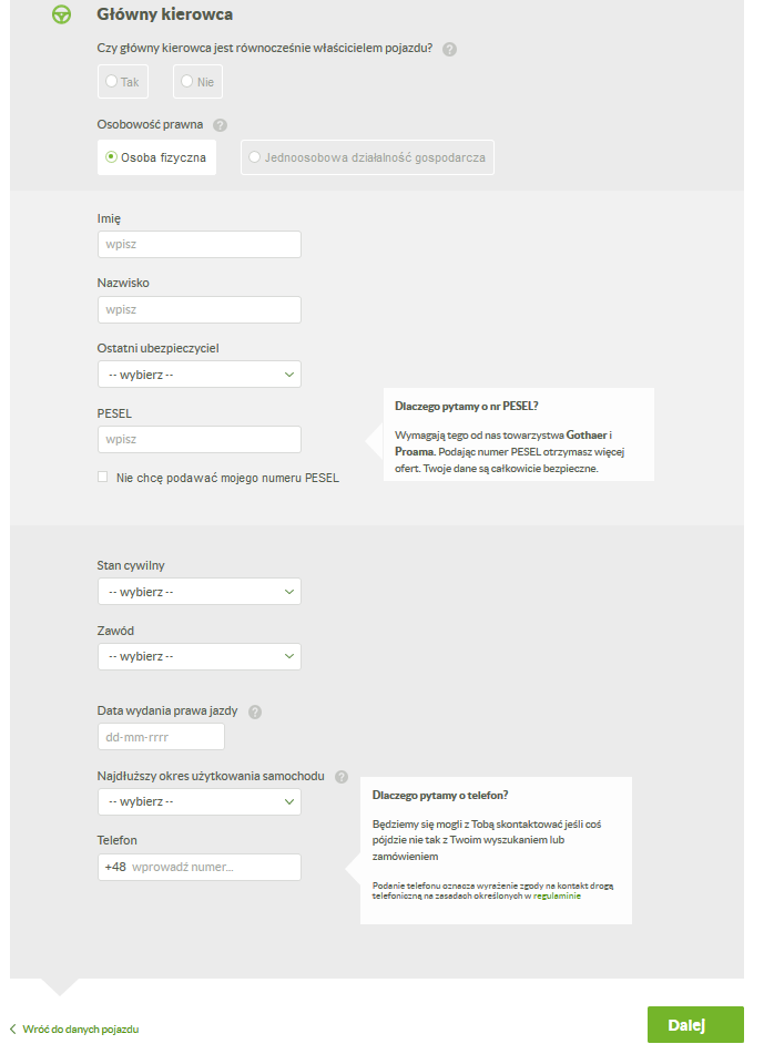 Kalkulator OC AC Kalkulator OC AC